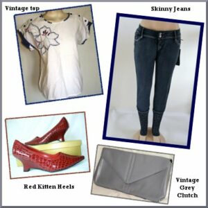 Skinny jeans+Vintage